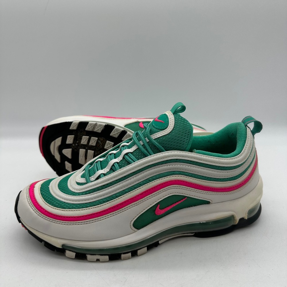 Nike 921826-102 Mens 8.5 Womens 10 Pink & Green Air Max 97 South Beach Sneakers - Picture 4 of 10